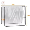 AACAR Ghế Salon Bọc PVC Trong Suốt Chống Thấm Nước Sau Tròn Vuông - Bảo Vệ Cắt Tóc 5