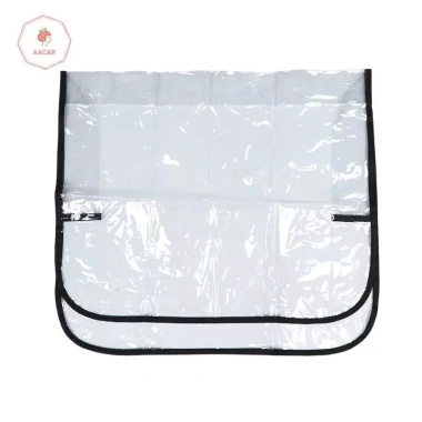 AACAR Ghế Salon Bọc PVC Trong Suốt Chống Thấm Nước Sau Tròn Vuông - Bảo Vệ Cắt Tóc 9