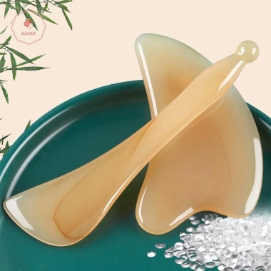 Aacar Gua Sha Board mỏng siêu mịn Bộ dụng cụ mát xa mặt body giá ưu đãi 22.800 VND