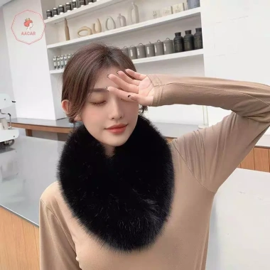 AACAR Khăn Choàng Cổ Nữ Ấm Dày Sang Trọng, Giả Cáo Cổ Phong Cách Mùa Đông