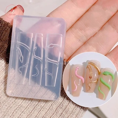 AACAR Khuôn Dập Móng Tay Rắn Silicone Hoạt Hình - DIY Trang Trí 9.350₫