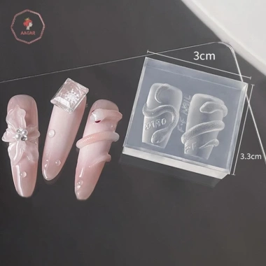 AACAR Khuôn Dập Móng Tay Rắn Silicone Hoạt Hình - DIY Trang Trí 9.350₫