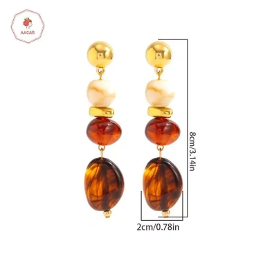 AACAR Mặt Dây Chuyền Bông Tai Bo Hemian Hình Học Acrylic Nhựa Giọt Nước Quà Tặng Giá 64.460