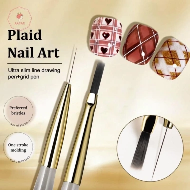 AACAR Nail Art Brush Pen Lưới Sọc Hoa Màu Nước UV Gel DIY - Giá 29.799 VND