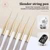 AACAR Nail Art Brush Pen Lưới Sọc Hoa Màu Nước UV Gel DIY - Giá 29.799 VND 7