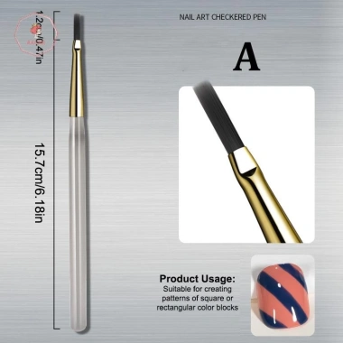 AACAR Nail Art Brush Pen Lưới Sọc Hoa Màu Nước UV Gel DIY - Giá 29.799 VND