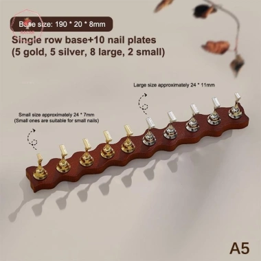 AACAR Nail Display Giá đỡ móng tay từ tính mạnh mẽ Đỡ móng giả, quả óc chó, Dụng cụ DIY cho Salon nghệ thuật
