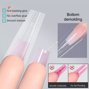 AACAR Sandwich Dual Nail Forms 240 chiếc 15Size - Mở rộng nhanh, 3D Ellipse, Khuôn dưới cùng, Giá ưu đãi 104,170₫ 3