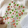 AACAR Tấm Dưa Hấu Móng Tay DIY Miếng Dán Tự Dính Trang Trí Mùa Hè Salon Quà Tặng 10
