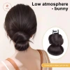 AACAR Thắt Lưng Thấp Bun Tóc Giả Kẹp Nữ Tự Nhiên Hoa Bud Lông Tơ Giá 31.455 VND 2