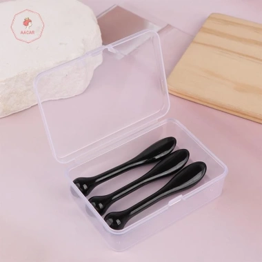 AACAR Thìa Acrylic 1/3 Bộ Hộp Đựng - Dụng Cụ Làm Đẹp, Phù Hợp Mặt Nạ Kem Bùn 4
