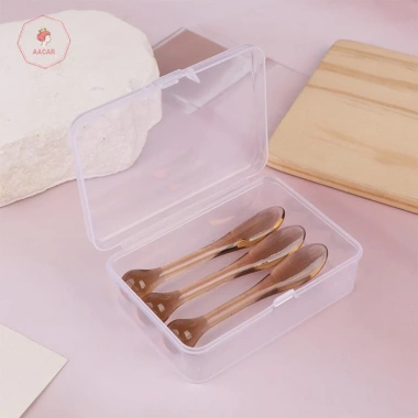 AACAR Thìa Acrylic 1/3 Bộ Hộp Đựng - Dụng Cụ Làm Đẹp, Phù Hợp Mặt Nạ Kem Bùn 9