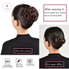 Aacar Tóc Bun Chín Hoa Bud - Kẹp Tóc Đuôi Ngựa, Móng Vuốt Sống Động Như Thật 3