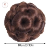 Aacar Tóc Bun Chín Hoa Bud - Kẹp Tóc Đuôi Ngựa, Móng Vuốt Sống Động Như Thật 5