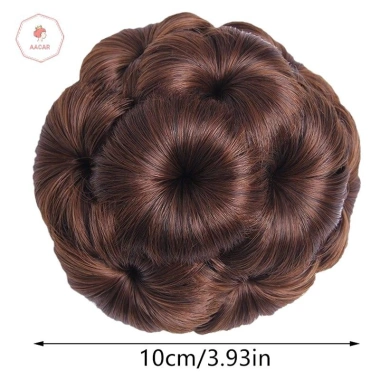 Aacar Tóc Bun Chín Hoa Bud - Kẹp Tóc Đuôi Ngựa, Móng Vuốt Sống Động Như Thật 5