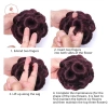 Aacar Tóc Bun Chín Hoa Bud - Kẹp Tóc Đuôi Ngựa, Móng Vuốt Sống Động Như Thật 6