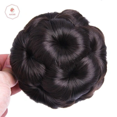 Aacar Tóc Bun Chín Hoa Bud - Kẹp Tóc Đuôi Ngựa, Móng Vuốt Sống Động Như Thật 8