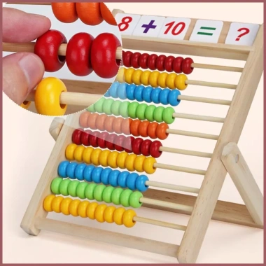 Abacus Trẻ em Phát triển sớm - Đồ chơi đếm toán cho bé mẫu giáo, giảm giá 18.3k 3 Abacus Trẻ em Phát triển sớm - Đồ chơi đếm toán cho bé mẫu giáo, giảm giá 18.3k 3