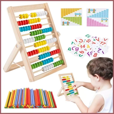 Abacus Trẻ em Phát triển sớm - Đồ chơi đếm toán cho bé mẫu giáo, giảm giá 18.3k 6 Abacus Trẻ em Phát triển sớm - Đồ chơi đếm toán cho bé mẫu giáo, giảm giá 18.3k 6