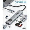 Acer USB C HUB 7 trong 1 4K 60Hz 100W PD 5Gbps 2 USB A 3.1 SD Card Reader iPhone 17/16/15 MacBook Pro iPad - 249.000 VND 2
