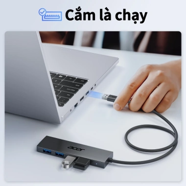 Acer USB Hub 4 cổng USB 3.0 Type C đa năng, mở rộng chuột bàn phím laptop - 240.000₫ 4 Acer USB Hub 4 cổng USB 3.0 Type C đa năng, mở rộng chuột bàn phím laptop - 240.000₫ 4