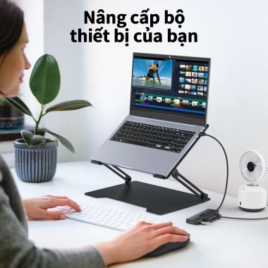 Acer USB Hub 4 cổng USB 3.0 Type C đa năng, mở rộng chuột bàn phím laptop - 240.000₫