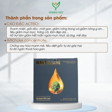 Actiso 500mg BMT Premium - Bảo Vệ Gan, Tăng Cường Chức Năng Gan, Hỗ Trợ Bổ Gan - Giá 98.000₫
