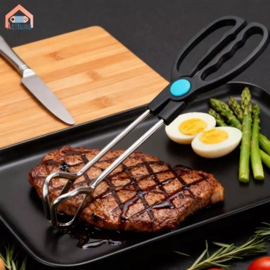 Acutuna Bếp Tông Bít Tết Đa Năng Kẹp Nướng Bánh Mì Thực Phẩm cho Nhà Hàng 82.5k