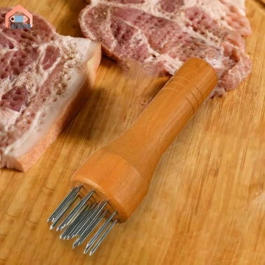 Acutuna Thịt Làm Mềm 14.5cm Nhỏ Gọn Tay Cầm Gỗ Cho Heo, Bít Tết, Cá Bò - 78.100₫ 7