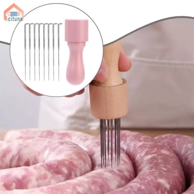 Acuuna Xúc Xích Pricker Mallet Tenderizer Thịt – Cầm thoải mái, dùng cho bít tết, thịt bò 7