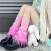 ADAMESUO Leg Warmers Plush Lolita Patchwork Dệt Kim Co Giãn Ấm Lên Chân Y2K Nữ 65.772₫ 4