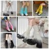 ADAMESUO Leg Warmers Plush Lolita Patchwork Dệt Kim Co Giãn Ấm Lên Chân Y2K Nữ 65.772₫ 6