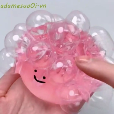 ADAMESUO TPR Ball - Đồ chơi nhồi bông mô phỏng mụn trứng cá, bong bóng trong suốt chắc chắn, ngộ nghĩnh