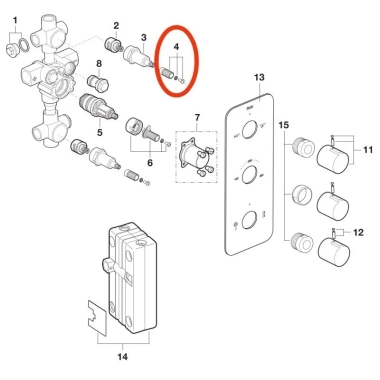 Adapter lắp đặt tay vặn sen vòi âm tường - Dễ lắp, giá ưu đãi 39.335 VND 4