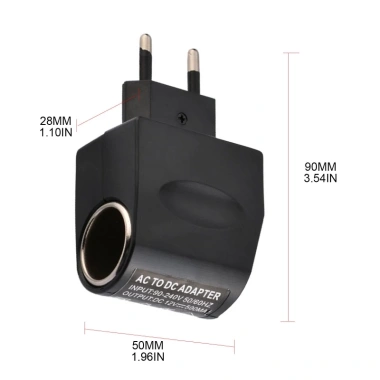 Adapter MIS AC220V sang DC12V 6W An Toàn cho Xe Bật Lửa, Cắm Tường, Giá 57.420đ