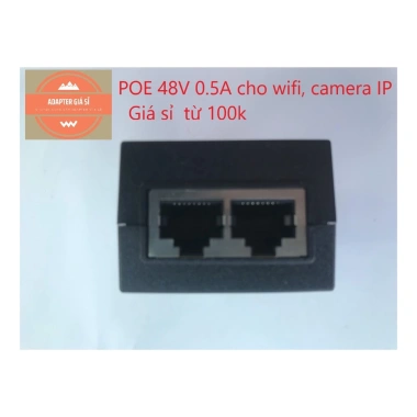 Adapter nguồn POE 48V 0.5A cho WiFi camera IP, giá 120k tiết kiệm, ổn định 2