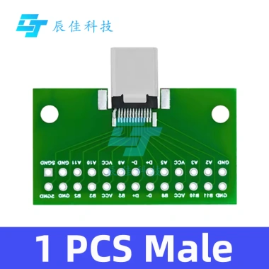 Adapter PCB Type-C USB 3.1 24P 2.54mm Kiểm Tra Dữ Liệu - Giá Ưu Đãi 42.673 VND 7