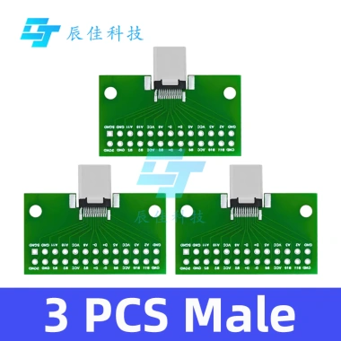 Adapter PCB Type-C USB 3.1 24P 2.54mm Kiểm Tra Dữ Liệu - Giá Ưu Đãi 42.673 VND 10