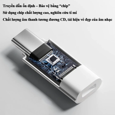 Adapter Tai Nghe HiFi Type C cho iPhone Samsung Xiaomi Huawei OPPO - Dùng cho Điện Thoại, Tablet 5 Adapter Tai Nghe HiFi Type C cho iPhone Samsung Xiaomi Huawei OPPO - Dùng cho Điện Thoại, Tablet 5