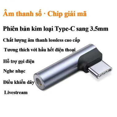Adapter Tai Nghe HiFi Type C cho iPhone Samsung Xiaomi Huawei OPPO - Dùng cho Điện Thoại, Tablet 9 Adapter Tai Nghe HiFi Type C cho iPhone Samsung Xiaomi Huawei OPPO - Dùng cho Điện Thoại, Tablet 9