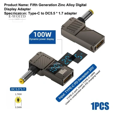 Adapter Type-C PD100W 100W Sạc Laptop HP Lenovo Dell Giá ưu đãi 81.400 VND 19 Adapter Type-C PD100W 100W Sạc Laptop HP Lenovo Dell Giá ưu đãi 81.400 VND 19