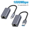 Adapter USB 3.0 Type-C sang RJ45 1.000Mbps - Card mạng cho MacBook, PC Android hỗ trợ Windows 10 chỉ 74.140₫
