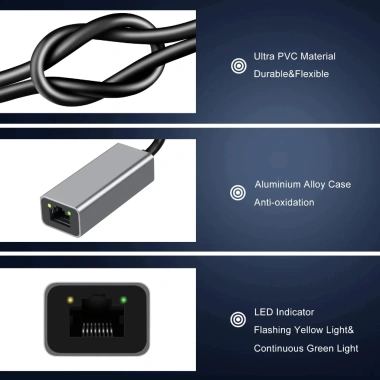 Adapter USB 3.0 Type-C sang RJ45 1.000Mbps - Card mạng cho MacBook, PC Android hỗ trợ Windows 10 chỉ 74.140₫ 9 Adapter USB 3.0 Type-C sang RJ45 1.000Mbps - Card mạng cho MacBook, PC Android hỗ trợ Windows 10 chỉ 74.140₫ 9