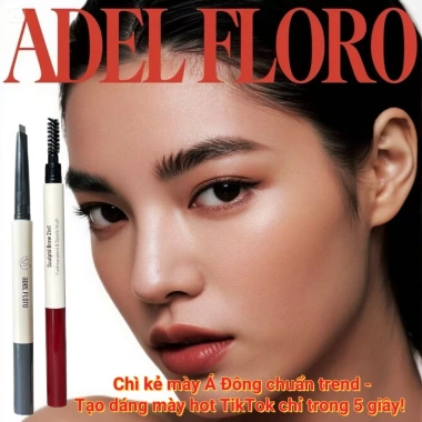 Adel Chì Kẻ & Chải 2 Đầu - Phối Màu Tự Nhiên, Định Hình Lông Mày Chuẩn Hàn Quốc 2