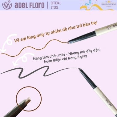 Adel Chì Kẻ & Chải 2 Đầu - Phối Màu Tự Nhiên, Định Hình Lông Mày Chuẩn Hàn Quốc 5