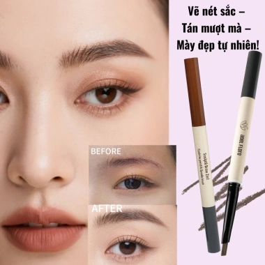 Adel Chì Kẻ & Chải 2 Đầu - Phối Màu Tự Nhiên, Định Hình Lông Mày Chuẩn Hàn Quốc 6