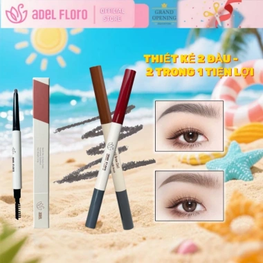 Adel Chì Kẻ & Chải 2 Đầu - Phối Màu Tự Nhiên, Định Hình Lông Mày Chuẩn Hàn Quốc 8