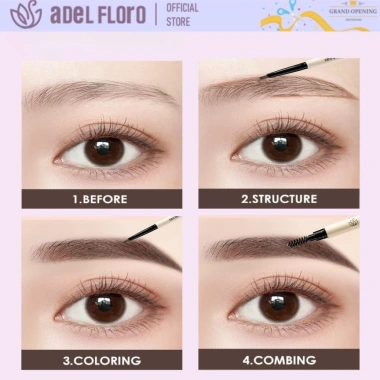 Adel Chì Kẻ & Chải 2 Đầu - Phối Màu Tự Nhiên, Định Hình Lông Mày Chuẩn Hàn Quốc 9