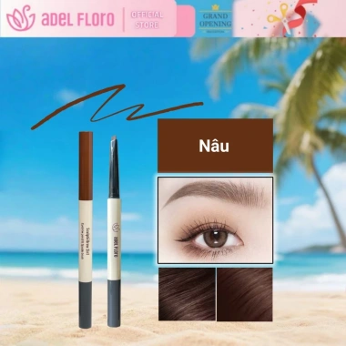 Adel Chì Kẻ & Chải 2 Đầu - Phối Màu Tự Nhiên, Định Hình Lông Mày Chuẩn Hàn Quốc 10