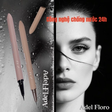 Adel Eyeliner Nước Vỏ Nhám Chống Trượt, Đầu Cọ Mảnh, Chống Trôi 24H, Nét Sắc Nét
